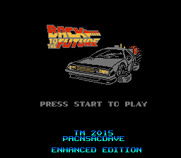 Back to the Future (Enhanced) Title Screen